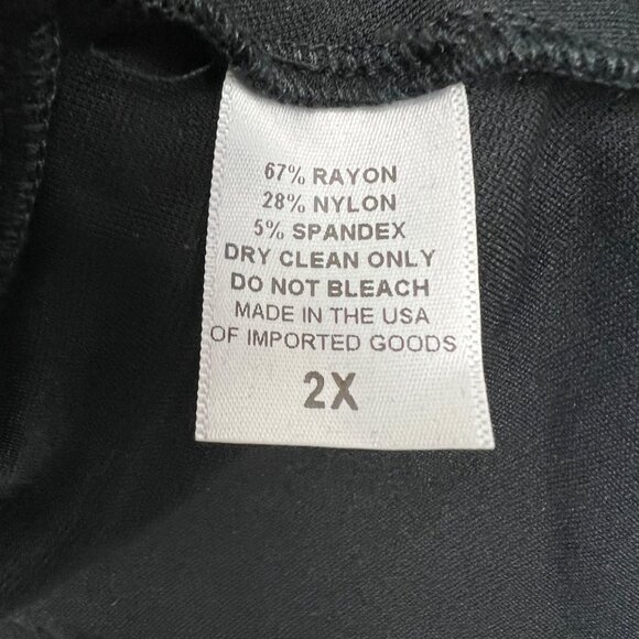 LAURA BYRNE Asymmetrical One Button Ponte Blazer, Pin Up Girl, Black, 2X, NWT! - Picture 7 of 7